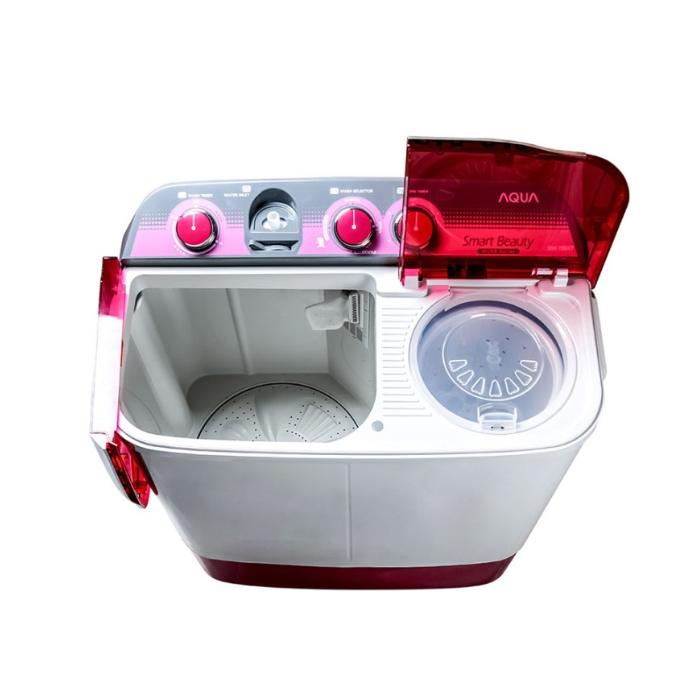 Aqua Mesin Cuci 2 Tabung Twin Tube 8 KG - QW-880XT (P)